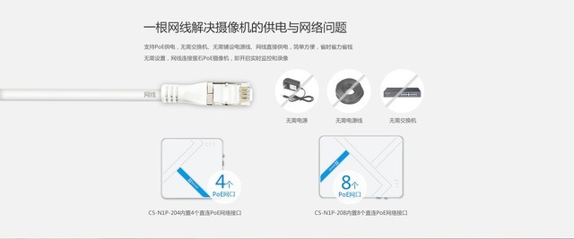 萤石互联网录像机N1P 扫二维码送优惠券 