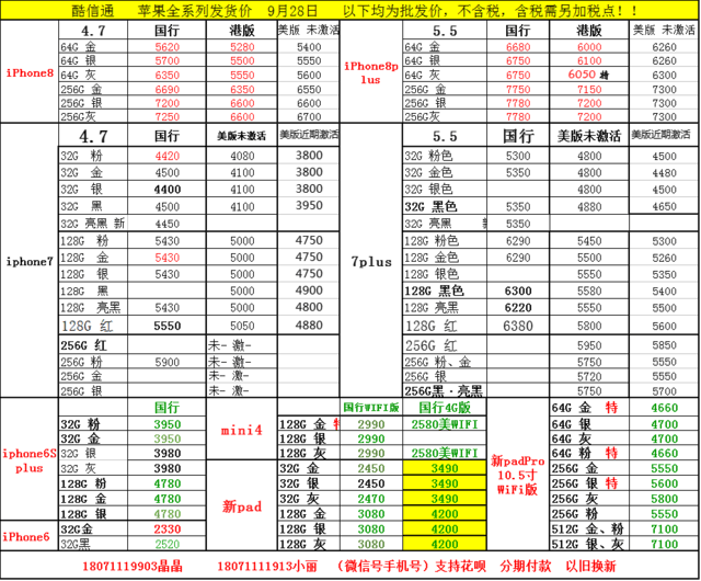 苹果8P港版美版到货武汉低至5900旧换新-苹果
