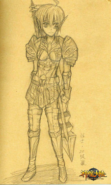 卡通《神魔大陆》玩家手绘游戏人设_神魔大陆