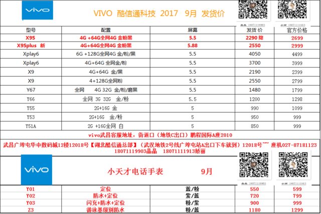 好消息VIVO X20将上市武汉X9S降价啦 好消息VIVO X20将上市武汉X9S降价啦