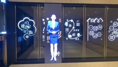 华控图形双屏上下液晶拼接滑轨展示系统 华控图形双屏上下液晶拼接滑轨展示系统