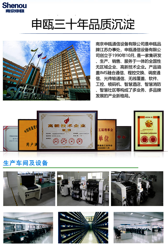 南京申瓯SOC1000-UC500 IPPBX设备 