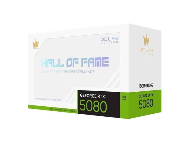 Ӱ��RTX 5080 HOF OC LAB Deluxe-X�Կ��ɶ�10999Ԫ 