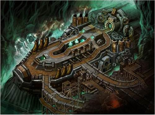 《魔界2》公布的诺亚方舟原画乘坐诺亚方舟,玩家将进入全新的未来世界