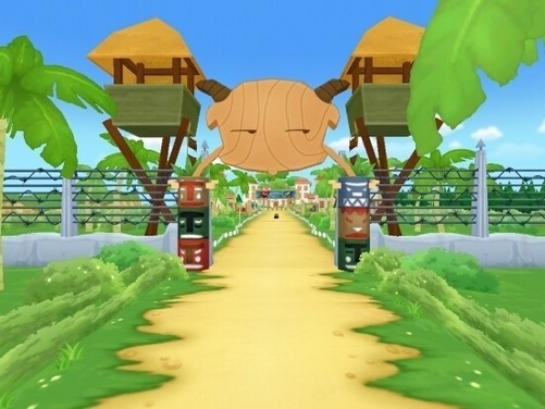 庆祝喜羊羊们的到来,繁荣山丘的长老们根据羊村和狼堡的特点和风格