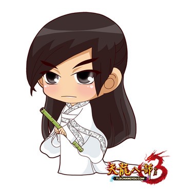 卖萌专用《天龙八部3》玩家自制许嵩手办