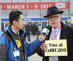 ϸ�����󿴵� CeBIT 2011չ��ʽ��Ļ